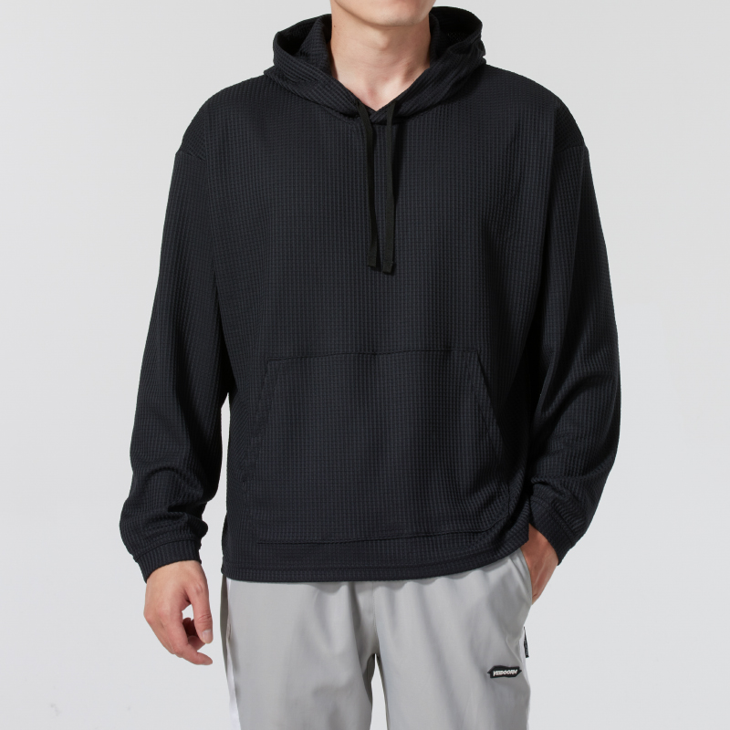 安德玛连帽卫衣男装秋季训练上衣跑步健身套头衫 1383108