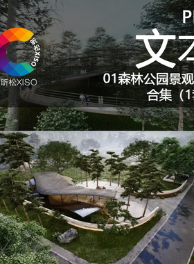 山地景观-绿色健康养生某森林公园景观规划概念设计文本方案PDF