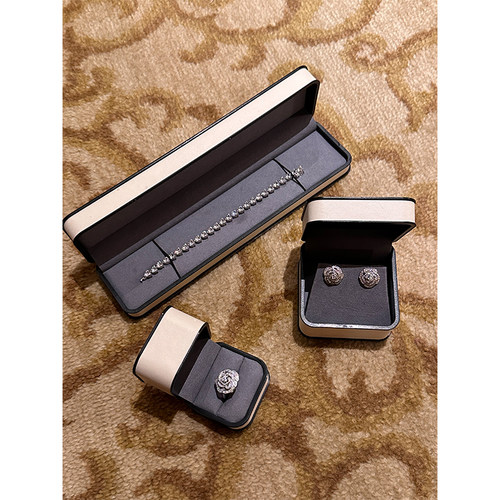 山茶花戒指耳环爱心手链