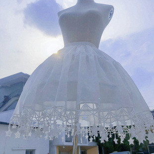 韩菇凉 裙撑lolita星星可调节鱼骨撑洛丽塔日常暴力蓬蓬裙半身裙