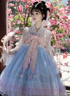 【桃昭春禾】韩菇凉~原创设计Lolita洋装中华风jsk吊带连衣裙夏季