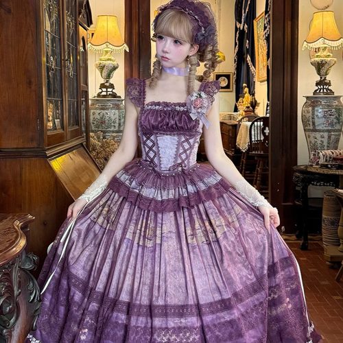 【雾漫葡园】韩菇凉~原创设计Lolita洋装公主优雅cla连衣裙女夏季