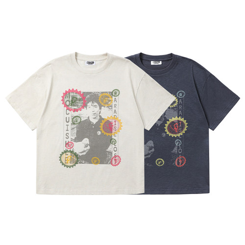 mocuishle（MCSL）「九龙城寨」竹节棉短袖T恤 PEACE DOVE TEE