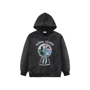 mocuishle（MCSL）「地球村」 拉链卫衣 GLOBAL VILLAGE  HOODIE