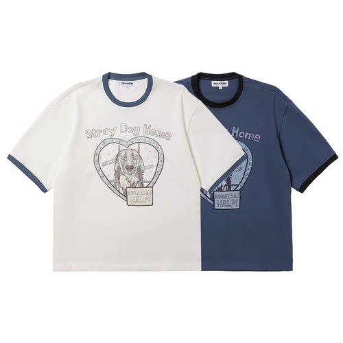mocuishle（MCSL）「三毛」短袖T恤  SANMAO RINGER TEE