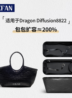 缇星梵适用Dragon Diffusion8822内胆包编织菜篮子龙包拉链内袋轻