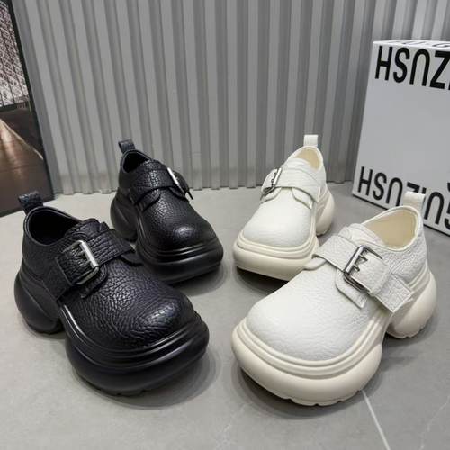 2025新款厚底增高乐福鞋女百搭