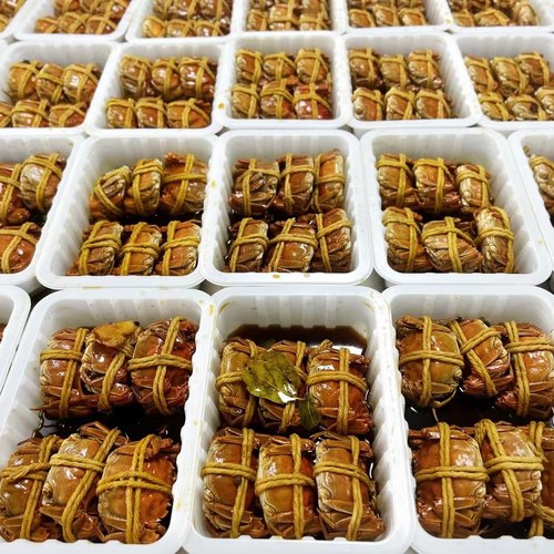 新鲜花雕熟醉蟹2两4只装顺丰包邮