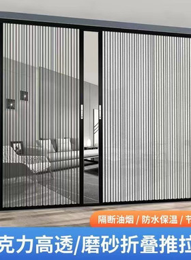 专业定制亚克力水晶板折叠门