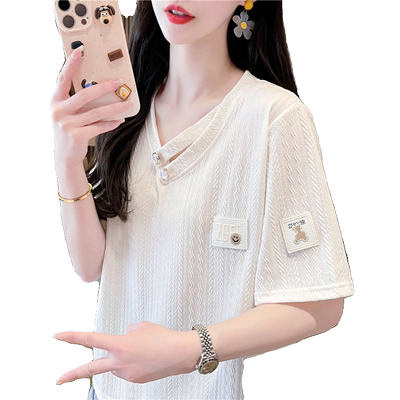 大码女装宽松百搭短袖t恤女夏季