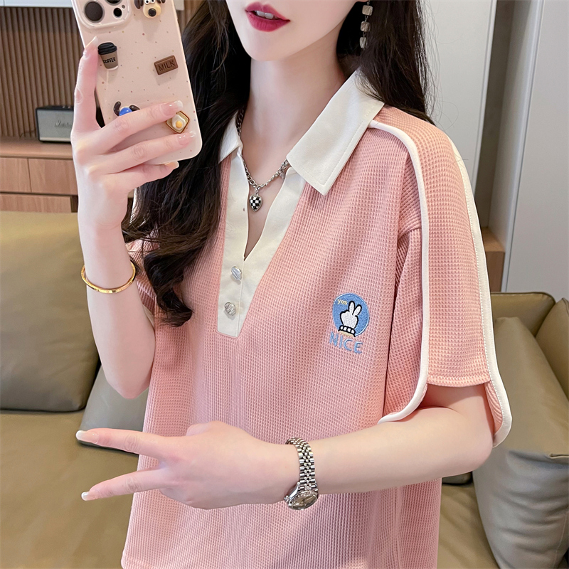 小个子夏装2024新款短袖t恤女潮