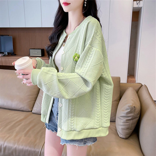 设计感小众百搭纯色卫衣女春秋季