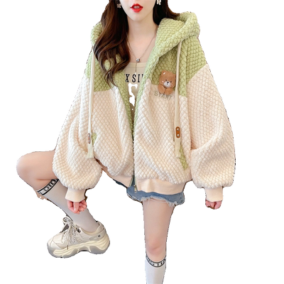 设计感小众百搭连帽开衫外套女潮