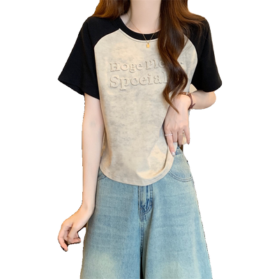 2024新款小个子百搭短袖t恤女夏