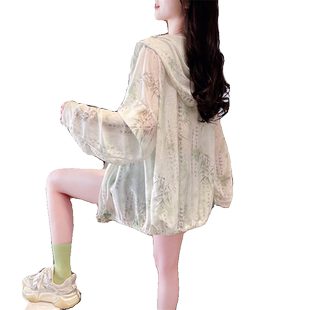 冰丝防晒衣女夏季韩版宽松户外透气轻薄百搭中国风外套开衫防晒服