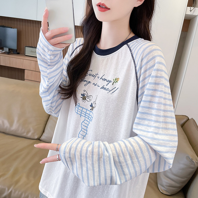小个子慵懒风防晒衣长罩衫t恤女图片