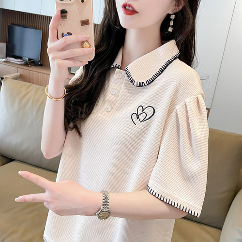 夏季新款韩版百搭半袖短袖t恤女