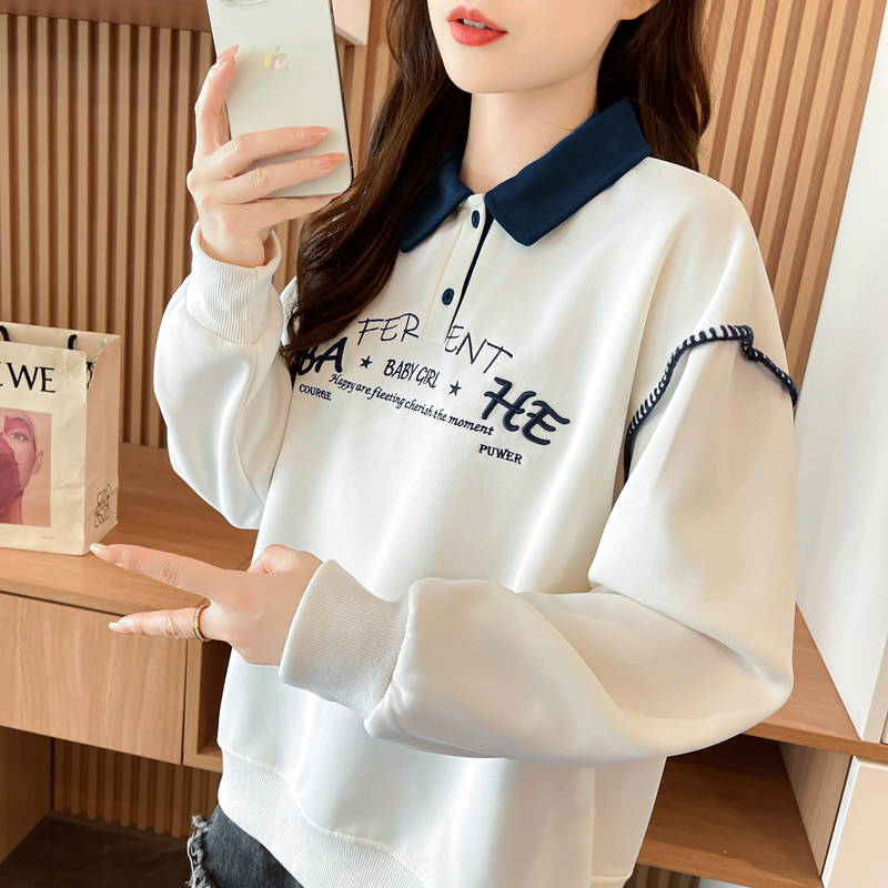 设计感小众慵懒风百搭卫衣女秋冬