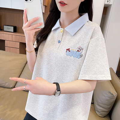 拼接设计感小众百搭短袖t恤女夏