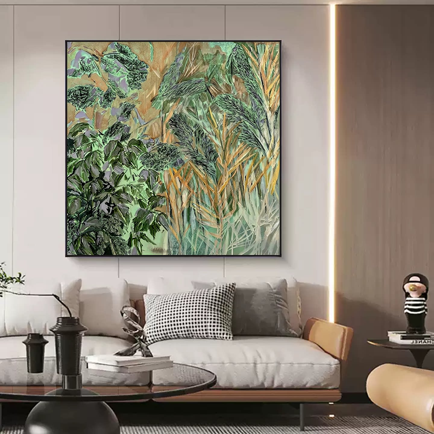 奶油风现代简约抽象砂岩肌理挂画新款法式中古玄关装饰画客厅壁画