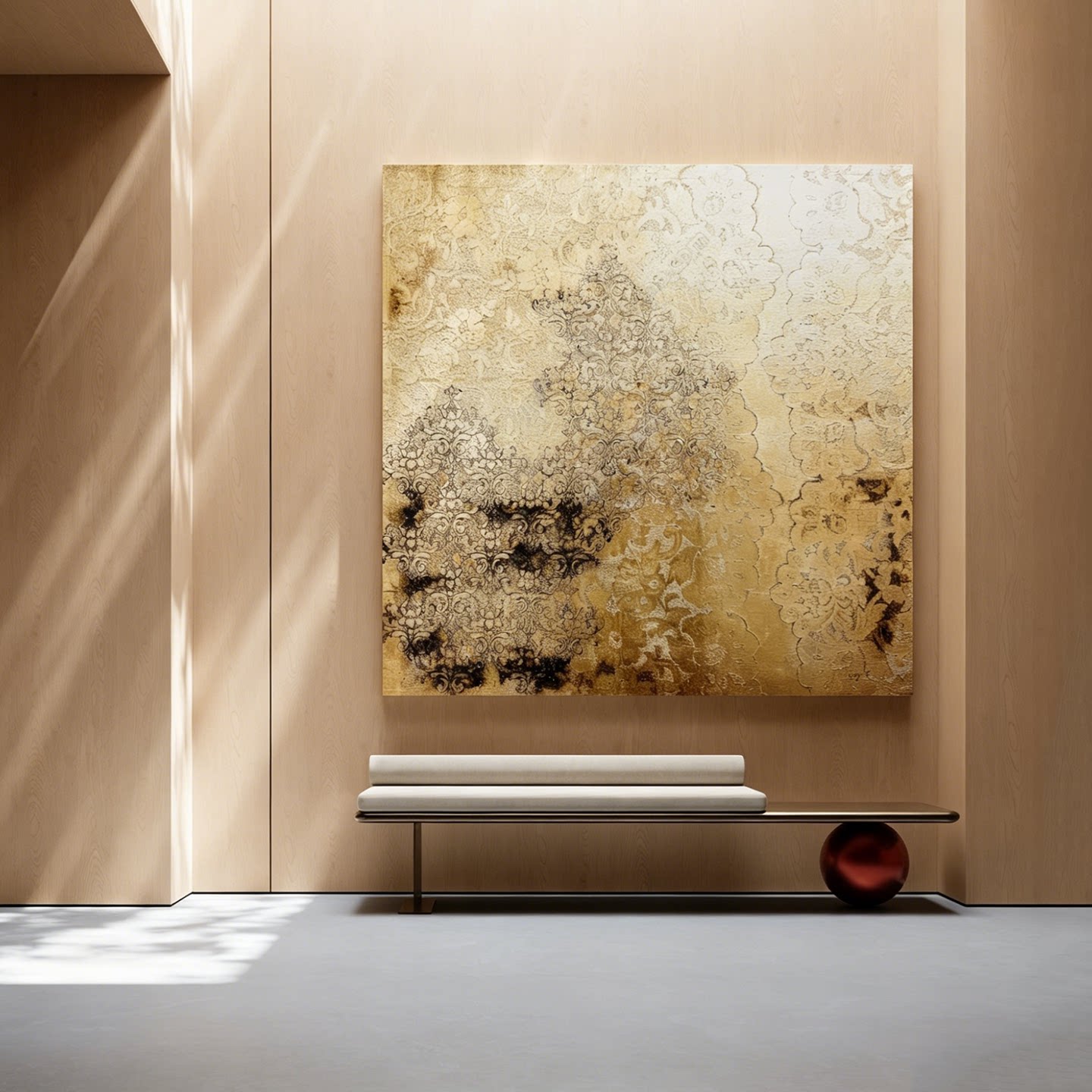 砂岩肌理意式极简玄关装饰画高端新款背景墙挂画客厅餐厅壁画定制图片
