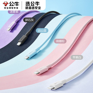 MFI认证ipad平板typec接口雷电接口手机充电线Type 公牛防折断快充数据线PD20W快充适用于苹果6 14全系正品