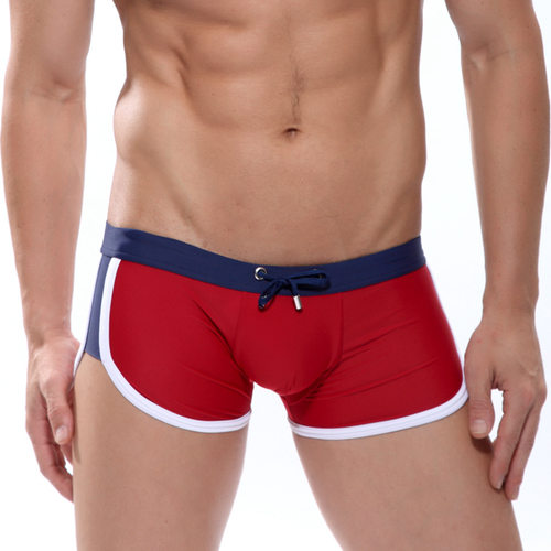 松紧抽绳游泳短裤  Elastic drawstring swimming shorts