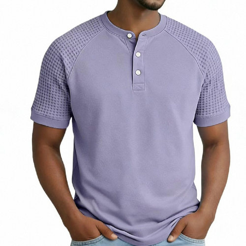 圆领男士短袖上衣    Round neck men's short sleeved shirt