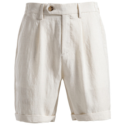 Solid Color Mid-Waist Casual Shorts for Men纯色中腰休闲短裤