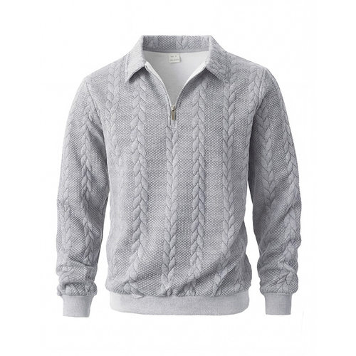 Flip collar half zipper casual hoodie  翻领半拉链休闲卫衣