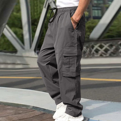 多口袋大码男士休闲裤Multi pocket plus size men's casualpants