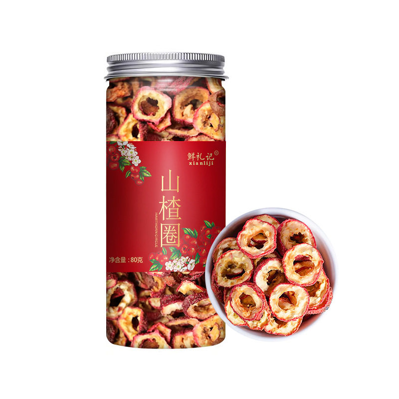 罐装花茶山楂圈泡茶干山楂花果茶组合型花茶红枣片柠檬片茶