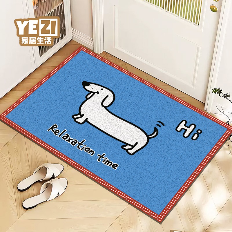 腊肠狗入户门地垫门口丝圈脚垫