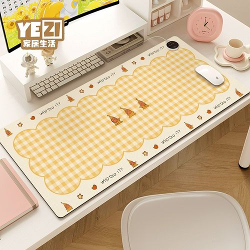 暖桌垫可爱星星人超大加热鼠标垫