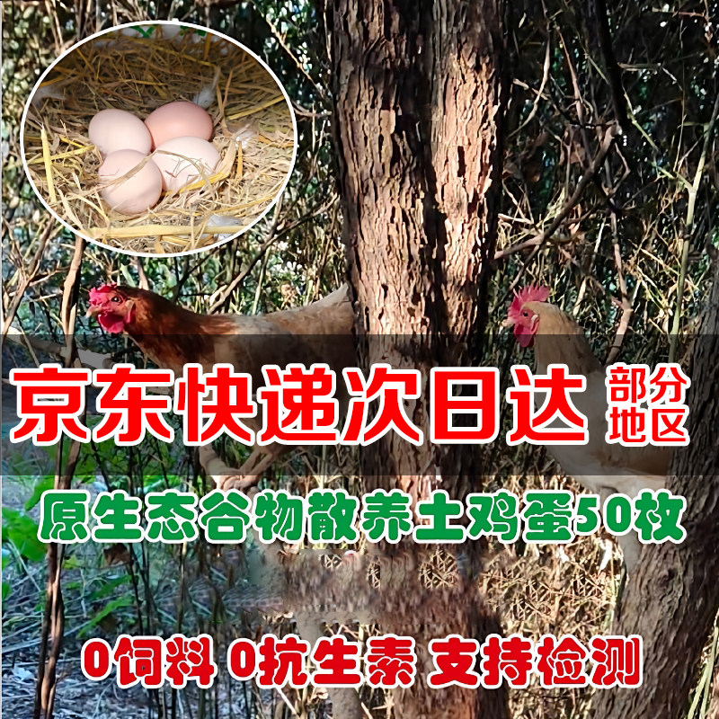 池州土鸡蛋正宗农家散养纯谷物月子土鸡蛋草鸡蛋笨鸡蛋新鲜可生食