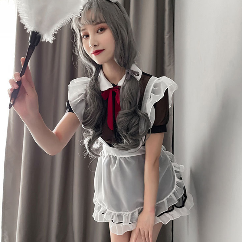 万圣节棒棒糖女仆内衣睡衣女试睡员透视制服
