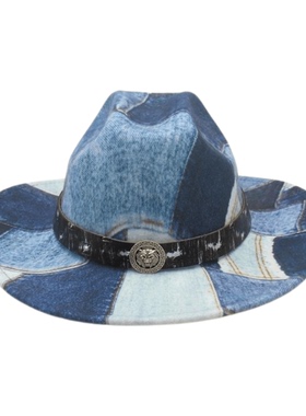 男女士大檐遮阳防晒太阳帽子户外旅游休闲礼帽2024新款西部牛仔帽