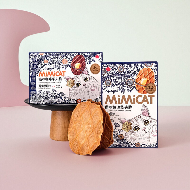 奥力给黄油华夫脆薄脆饼43g