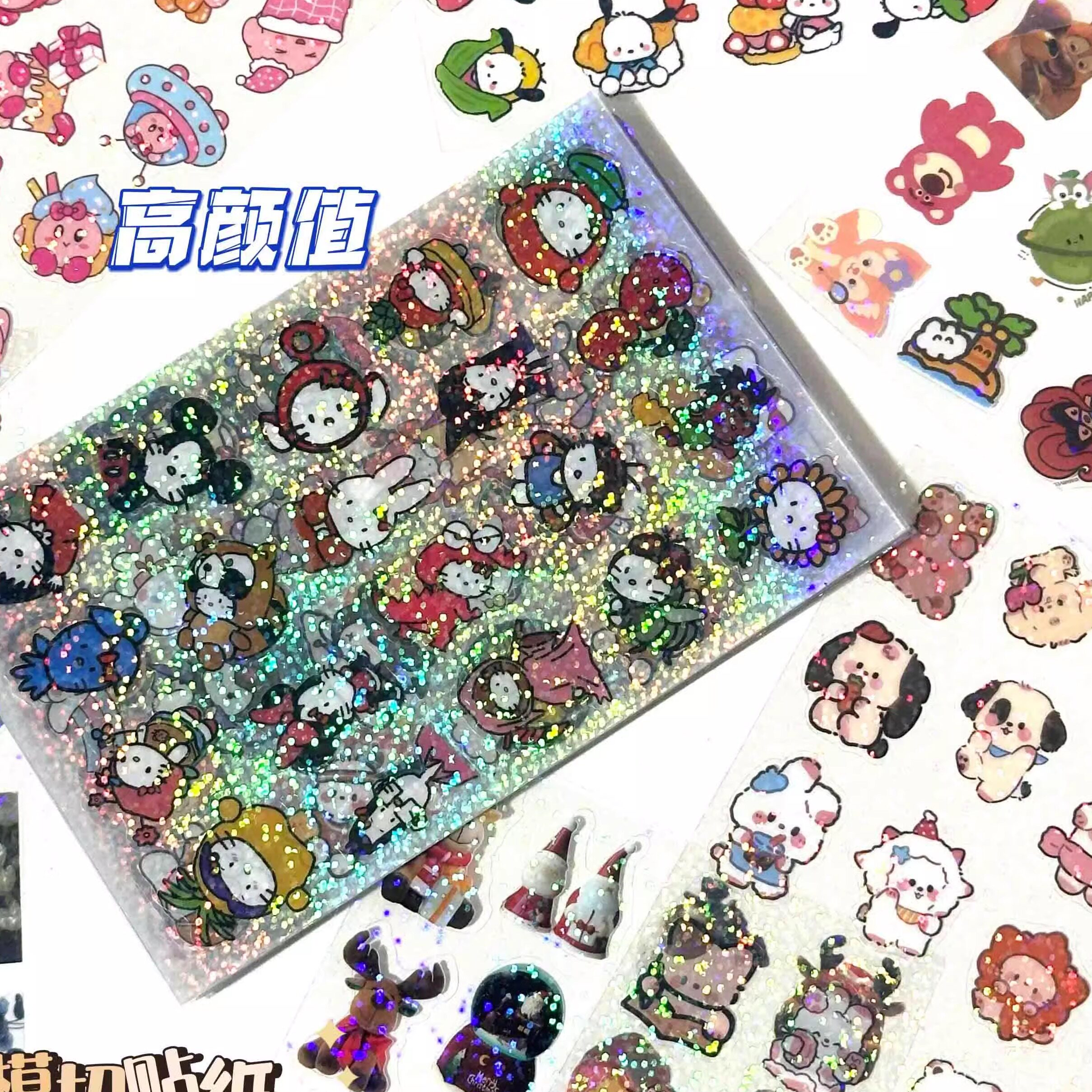 可爱卡通手账贴画防水无痕