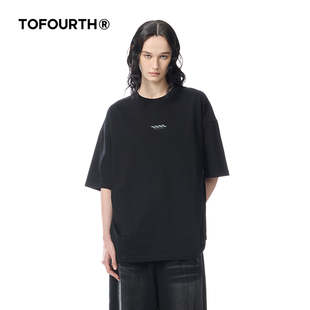 男女同款 TOFOURTHT恤商场同款 短袖 重磅印花简约基础款 夏新款