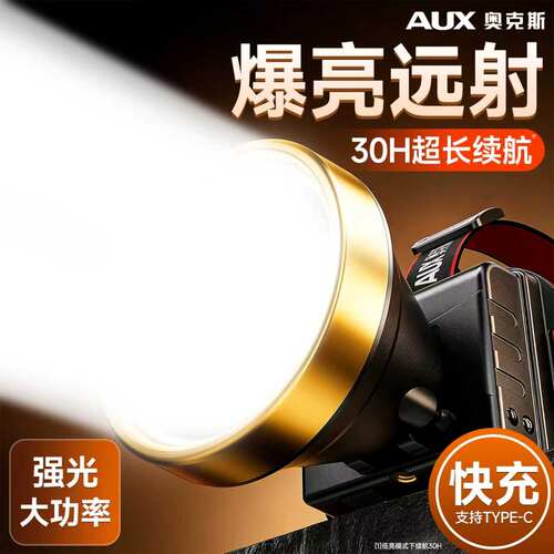 大功率头灯强光充电超亮