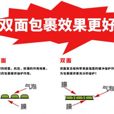 汽泡膜快递打包袋搬家用的泡沫包装充气保护泡泡纸防震工业气泡垫