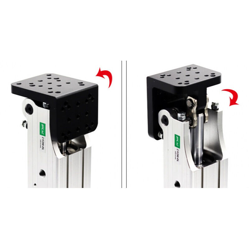 气动杠杆气缸机械手配件夹具侧姿组FCZ32/40齿条旋转90度翻转气缸