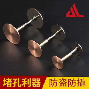 堵孔神器防盗门装饰盖指纹锁密码锁智能锁门锁木门铜门金属片堵头