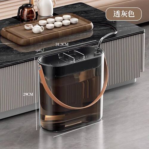办公室桌下接功夫茶水桶废水桶储水桶茶具配件客厅带过滤网茶渣桶