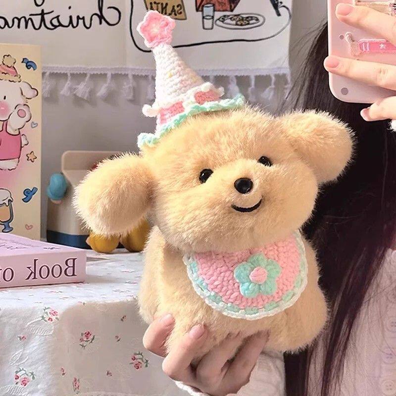 可爱小奶狗安抚玩偶金毛公仔生日礼物娃娃抱枕女生睡觉毛绒玩具男