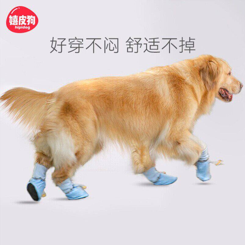 金毛大狗狗鞋子拉布拉多萨摩耶边牧中大型犬外出脚套防水防掉冬季