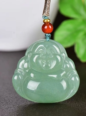 天然玉石东陵大肚弥勒佛吊