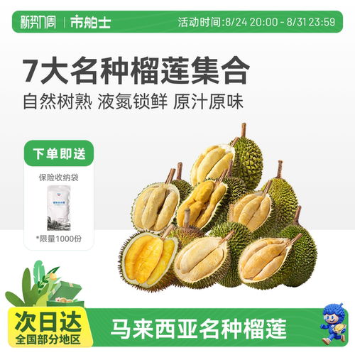 市舶士马来小品种苏丹王红肉榴莲