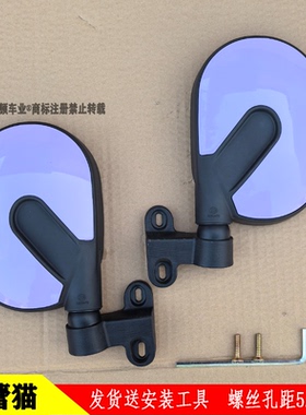 台铃X4X5X6X7Q8电动三轮车休闲三轮车篷车反光镜倒车镜后视镜紫色
